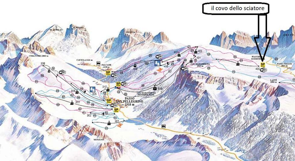 Il Covo Dello Sciatore Falcade Exterior foto